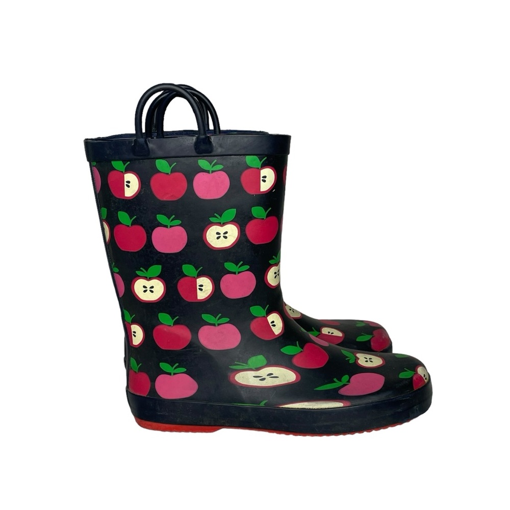 Gymboree 3 apple print wellies rain boots